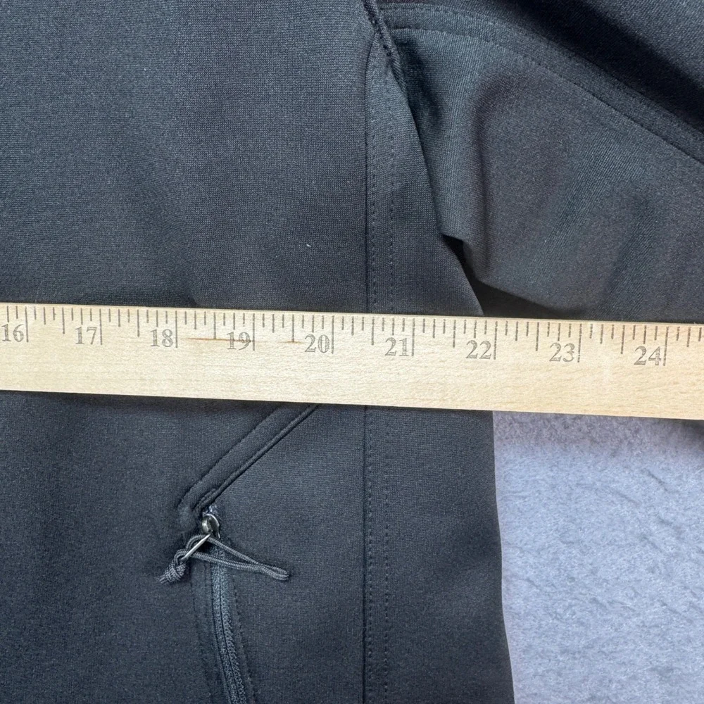 The‎ North Face Mens Black Finxera Logo Windwall Soft Shell Jacket Full Zip